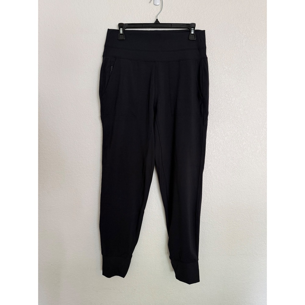 Athleta Venice Jogger Black High Waisted Athletic Pants Size Medium Tall MT